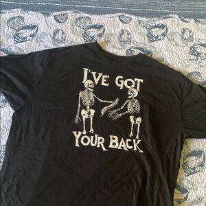 Black Skeleton Graphic T-Shirt